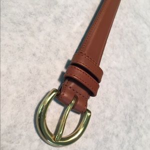 Coach leather belt in cognac